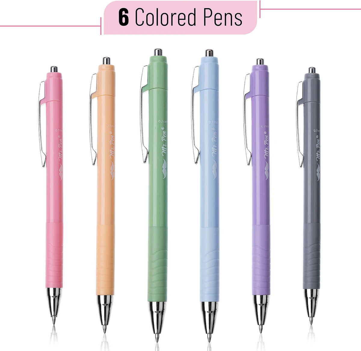 6 pack- Bible Safe Colored Pens