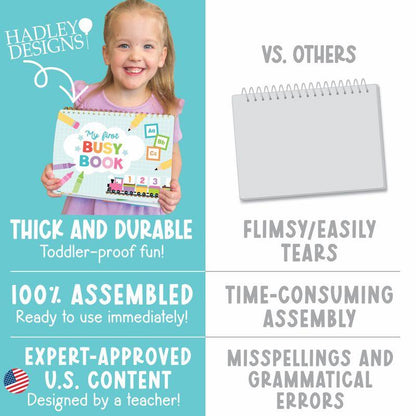 Play Busy Book | 14 Screen Free Learning Activities for Ages 3 to 5
